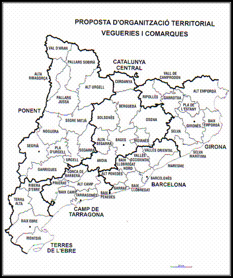 Mapa de s�ntesi de la proposta de la "comissi� Roca" (2000-2001)